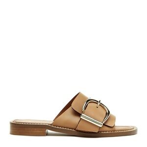 EUC La CANADIENNE Buckle Tan Leather Sandals